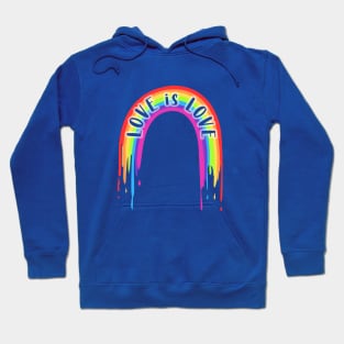 Love Is Love Rainbow Glow Hoodie